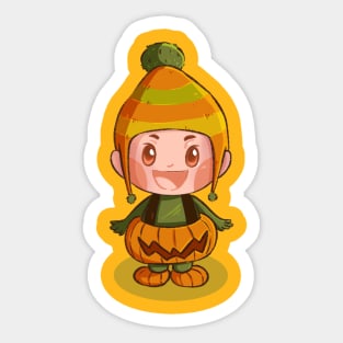 pumpkin baby Sticker